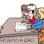 negociação na mesa